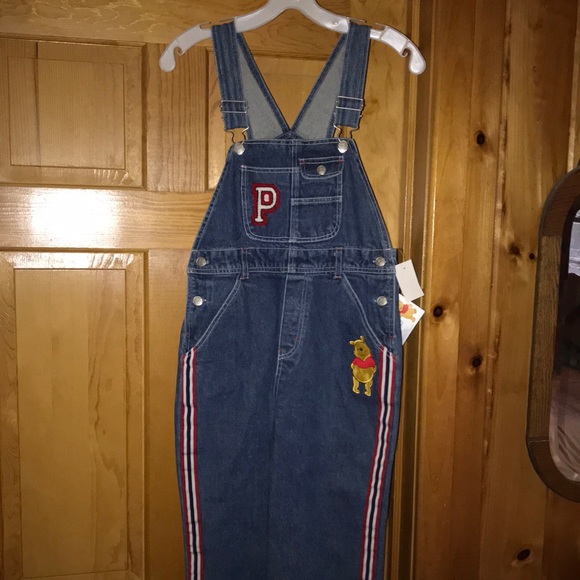 NWT! Pooh overalls denim size 12 Girls